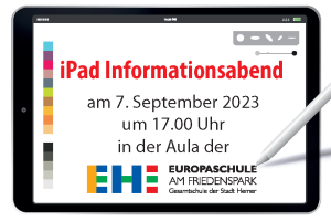 iPad-Informationsabend am 7. September 2023