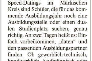 “Speed-dating”